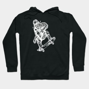 SEEMBO Gorilla Skater Skateboarding Skateboarder Skateboard Hoodie